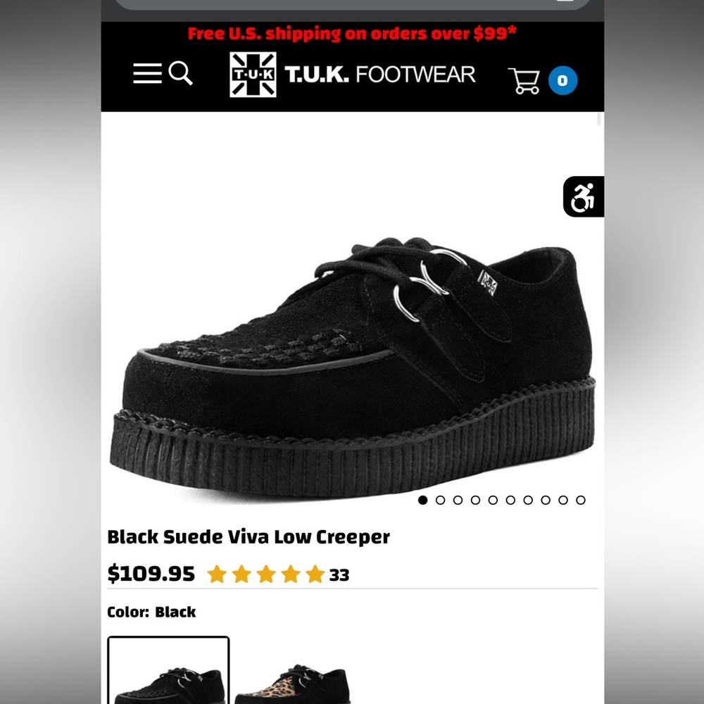 TUK short creepers viva suede